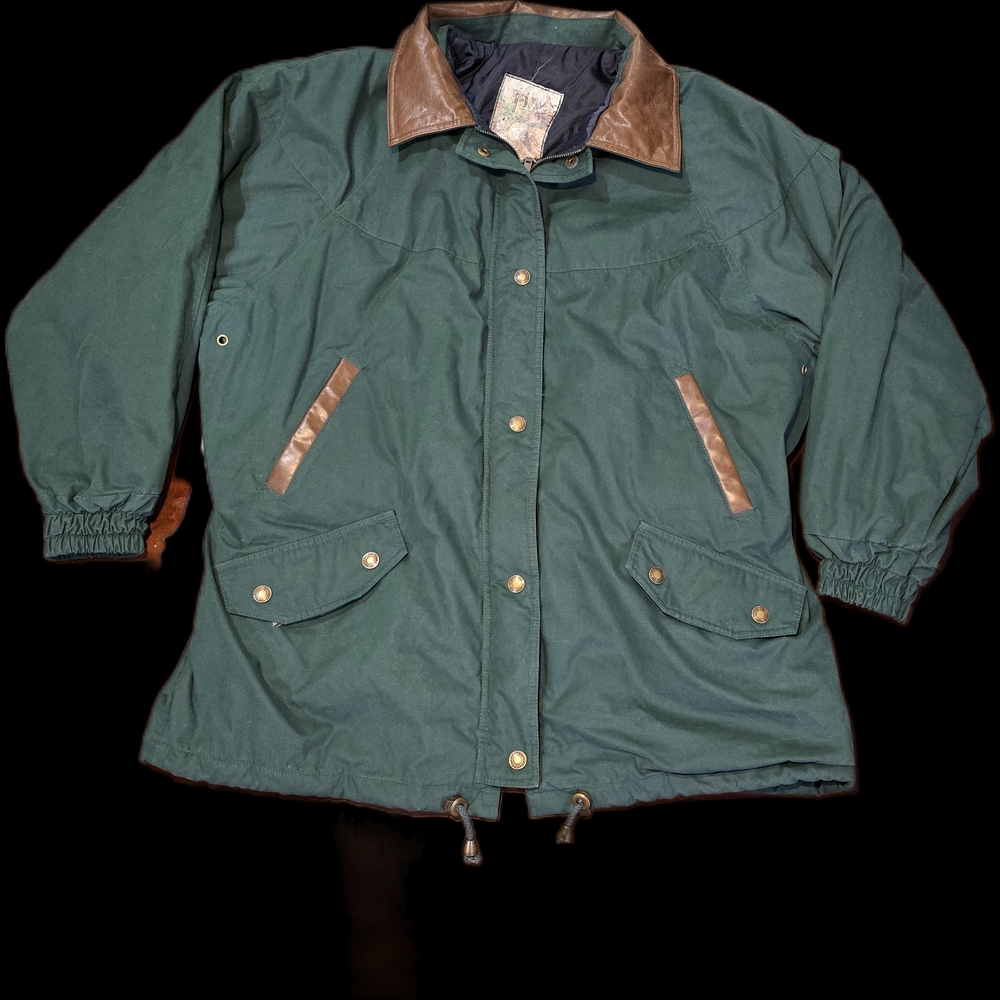 Vintage PA Originals Dark Forest Green Women's Jacket Size L, Outdoor Clothing
